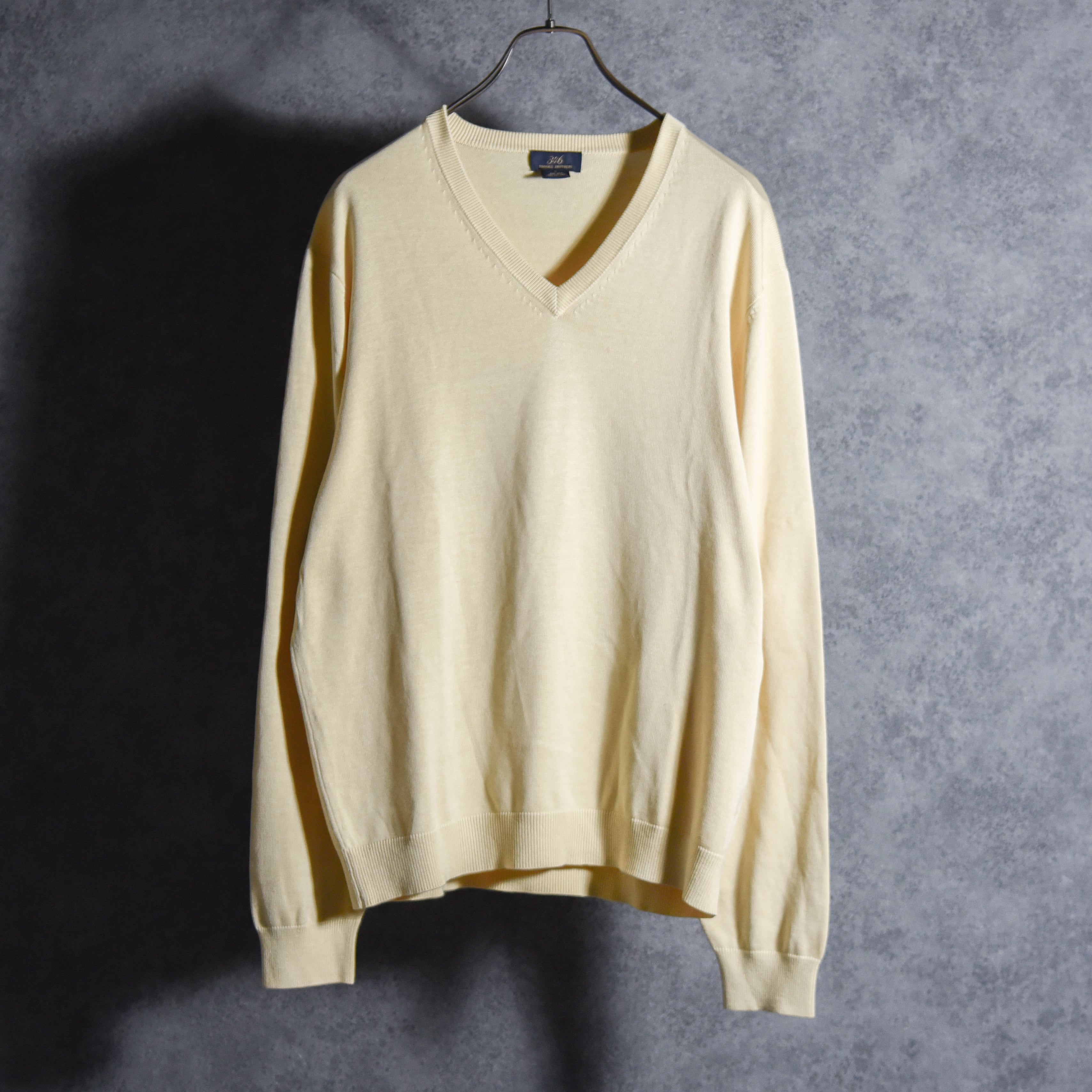 00s Brooks Brothers Silk Cotton V Neck Sweater ブルックス