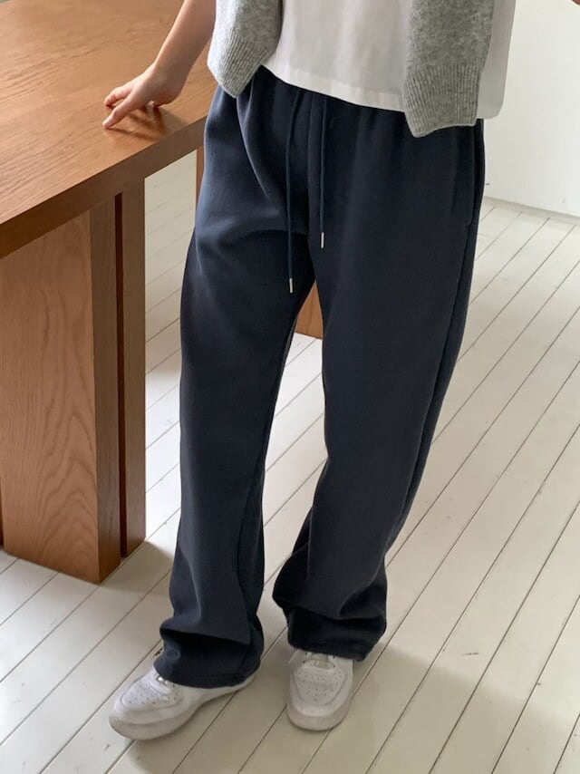 (予約) verveine / Soft string brushed sweat pants / 4color