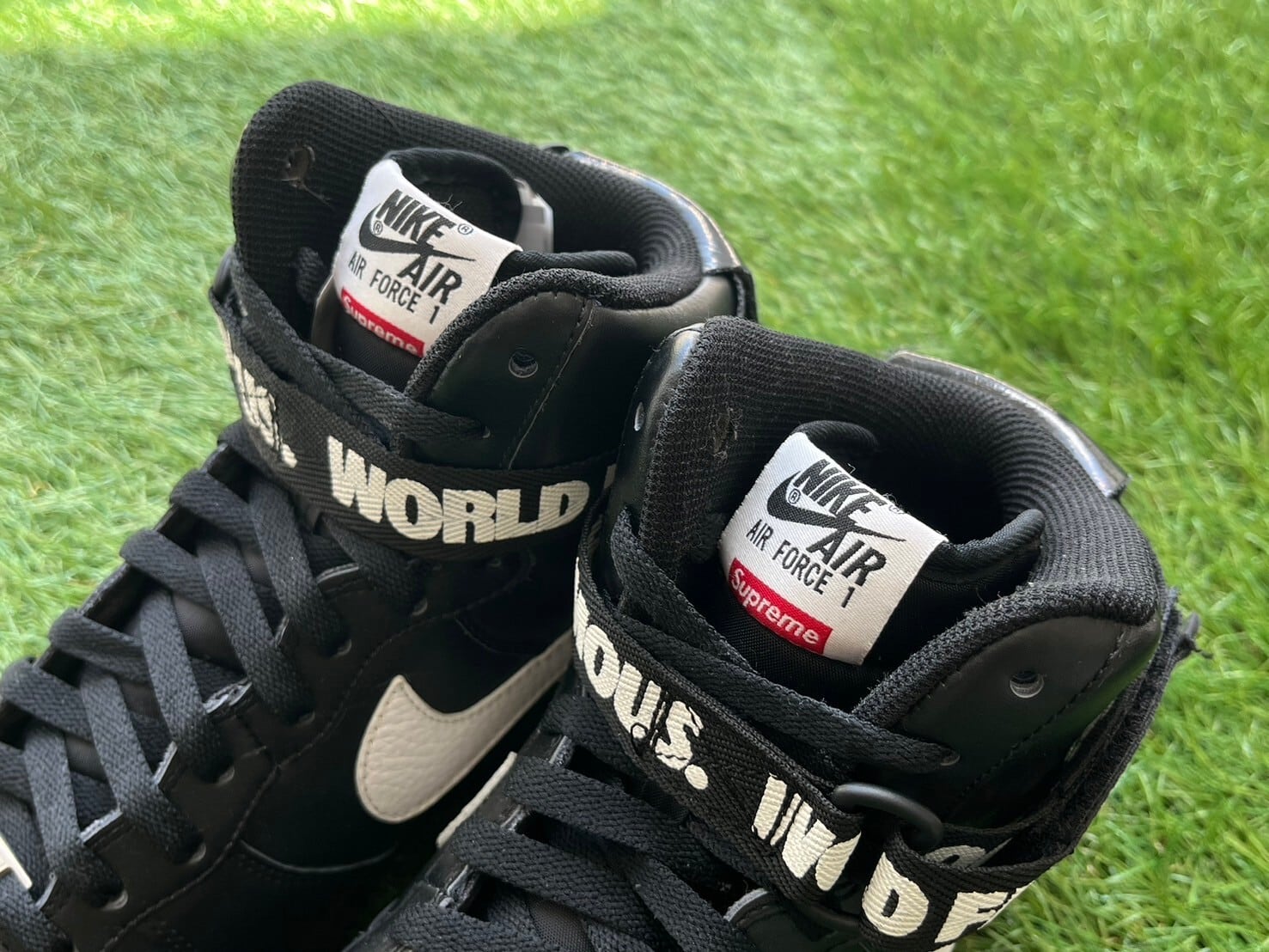 Supreme × NIKE AIR FORCE 1 HIGH SP BLACK 698696-010 28.5cm 62598 