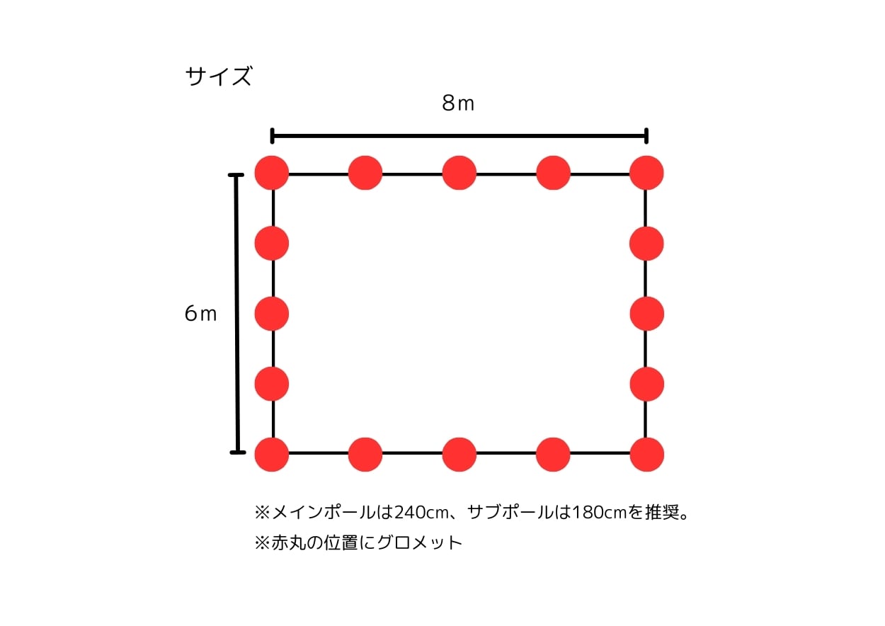 BZ002 BIGタープ8×6m | UNIFLAME Biz（ユニフレームビズ）