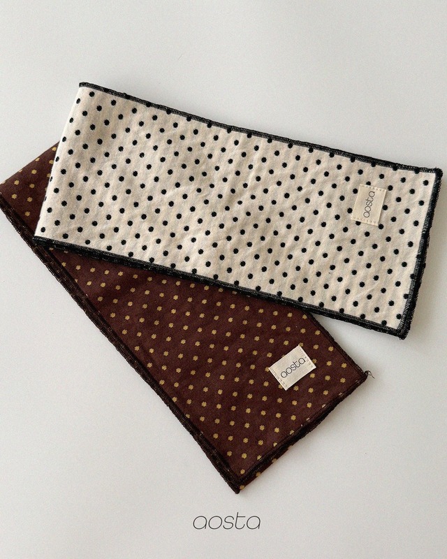 Aosta［取寄］choco chip muffler 26autumn
