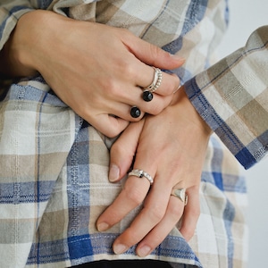 Onyx Open Ring (Gold) [WM-RG133]