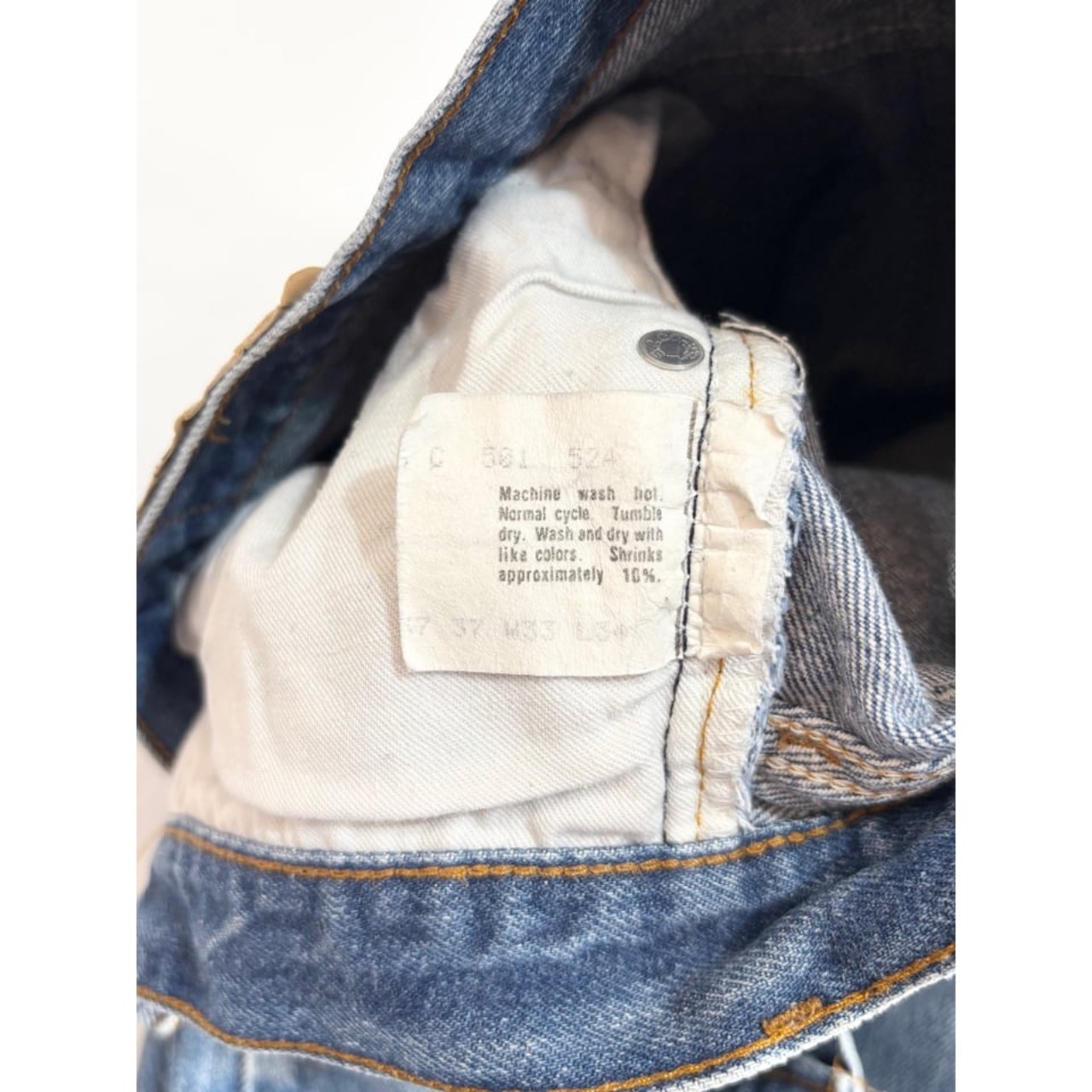 80s Levi’s 501 "INSEAM SINGLE" DENIM PANTS MADE IN USA  Size W33L34→W31L30.5
