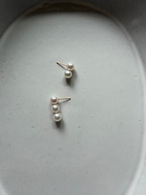 Rhythm Asymmetry Pearl pierce(K18YG)
