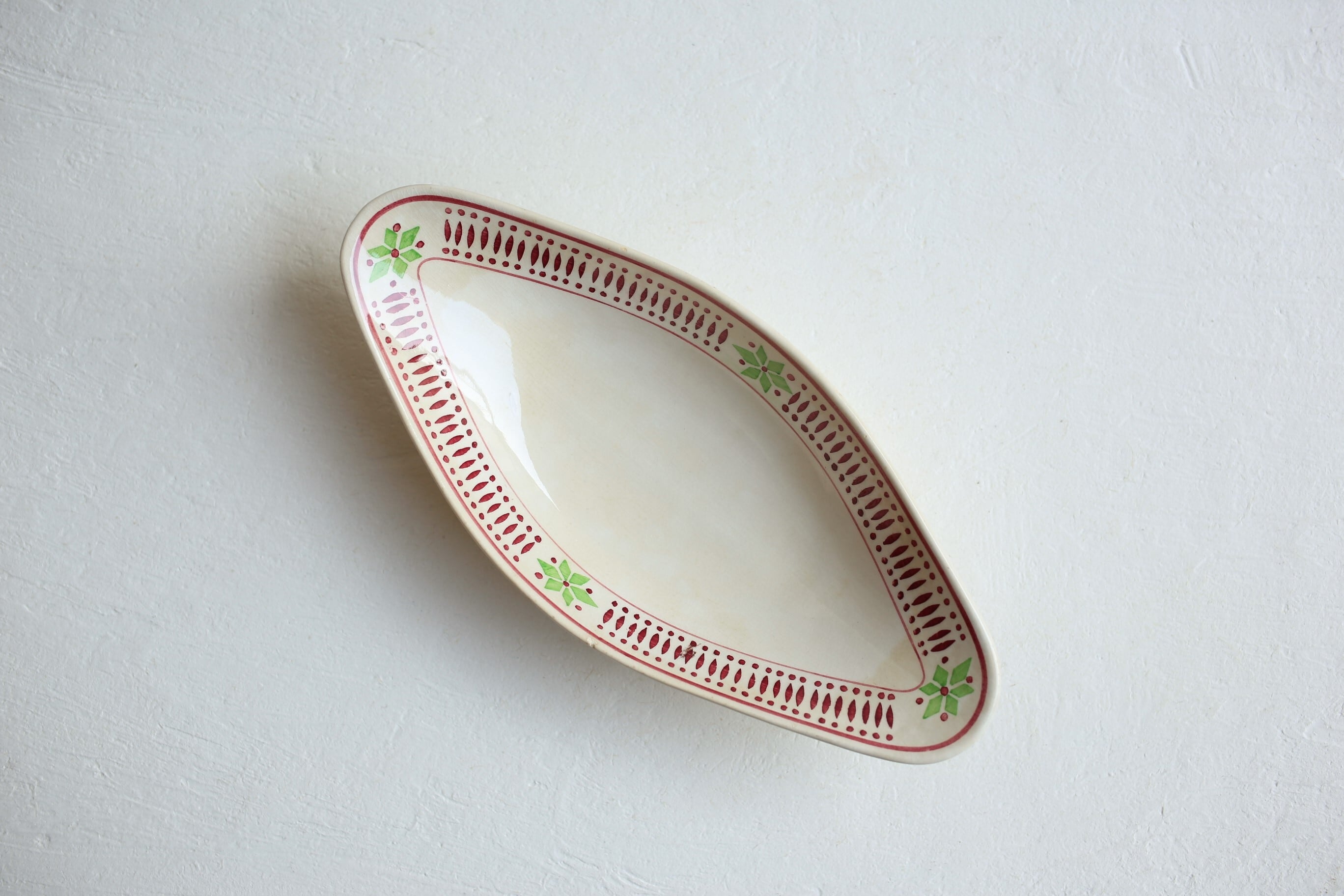 フランス アンティーク ヴィンテージ Digoin Sarreguemines サルグミンヌ ラヴィエ『PISE』 N-03552