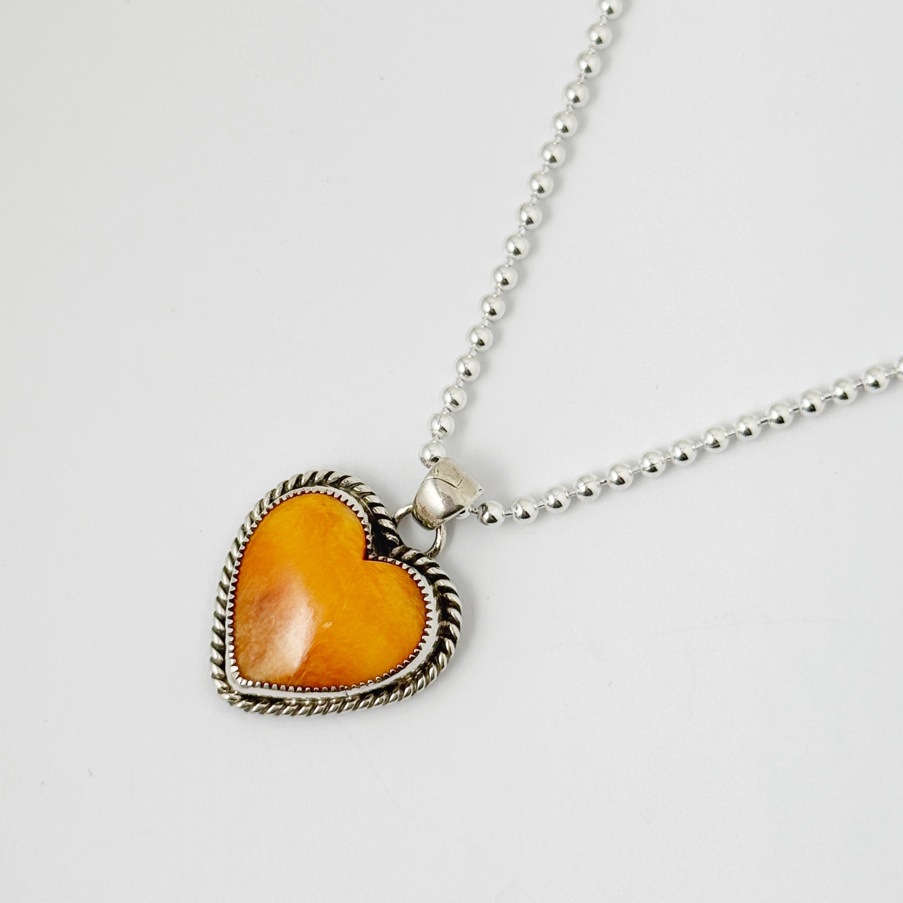 再入荷】《Indian Jewelry 》【 一点物 】ハート スパイニー