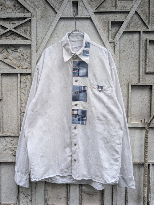 "PATCHWORK DESIGN SHIRT"