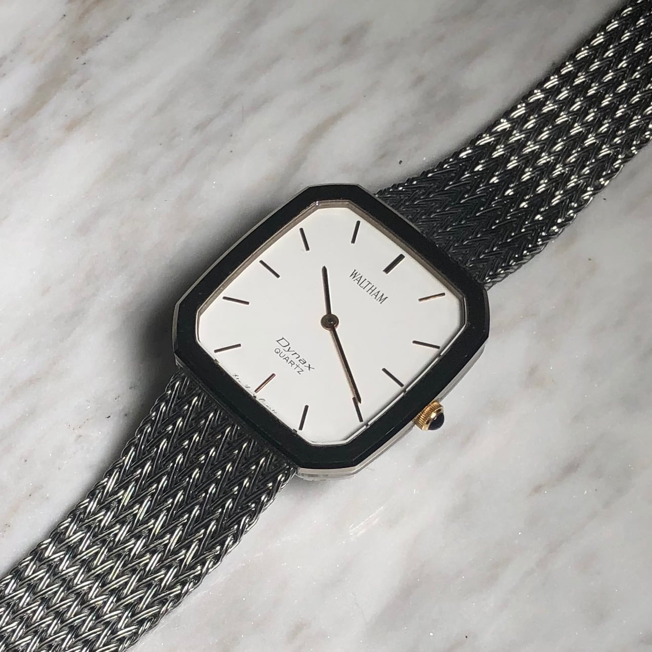 vintage WALTHAM square quartz watch 