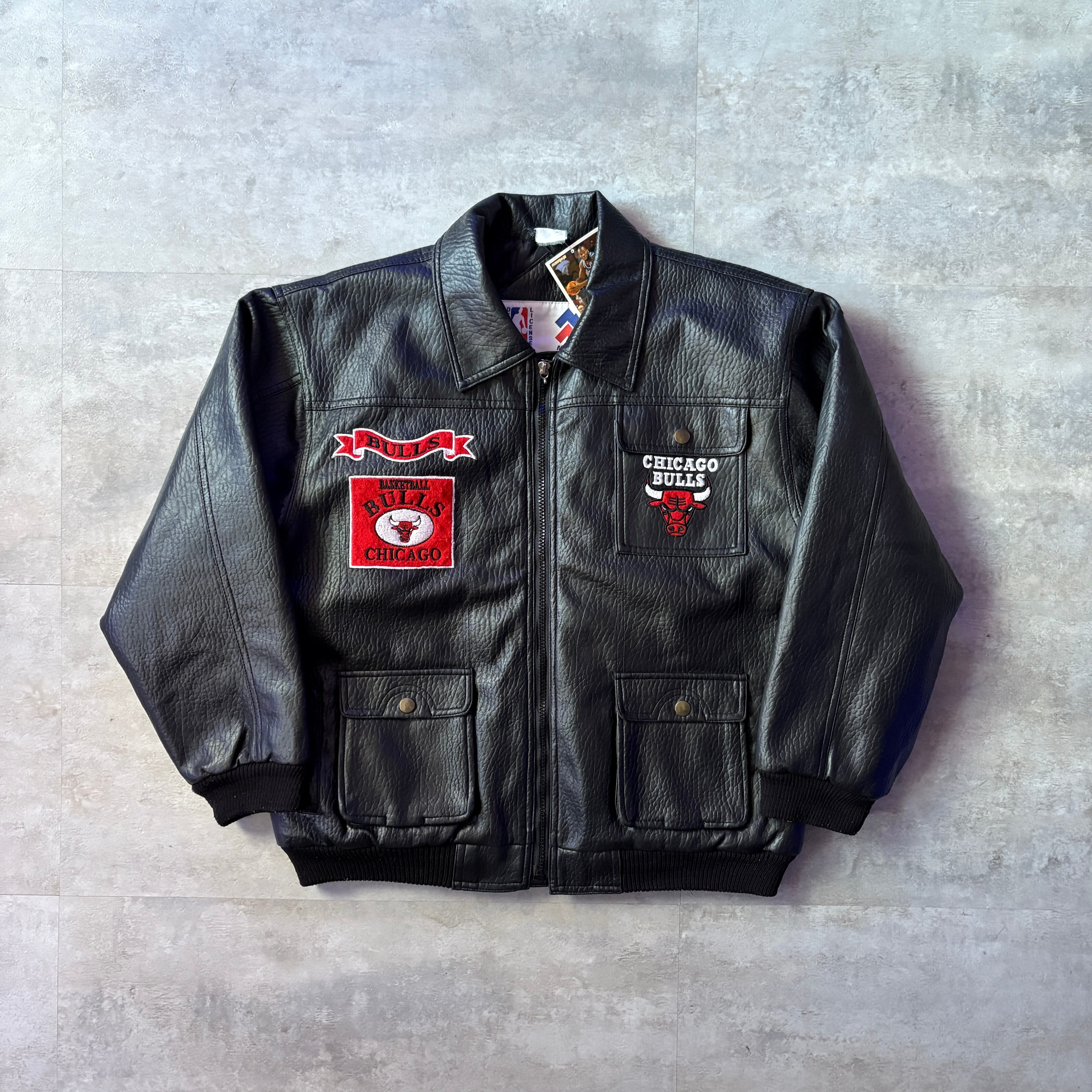 st.john's bay レザージャケット スウィングトップ 内キルティング