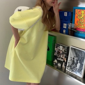 Volume Sleeve Mini Dress W00196