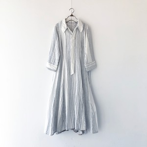 14,  リネンローブ　col, ストライプ 