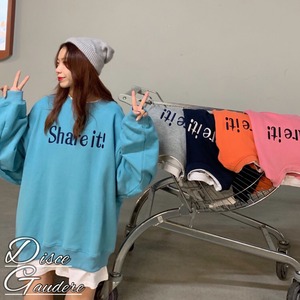 【韓国通販 dgo】letter print two-piece sweat-shirt 5colors（B1308）