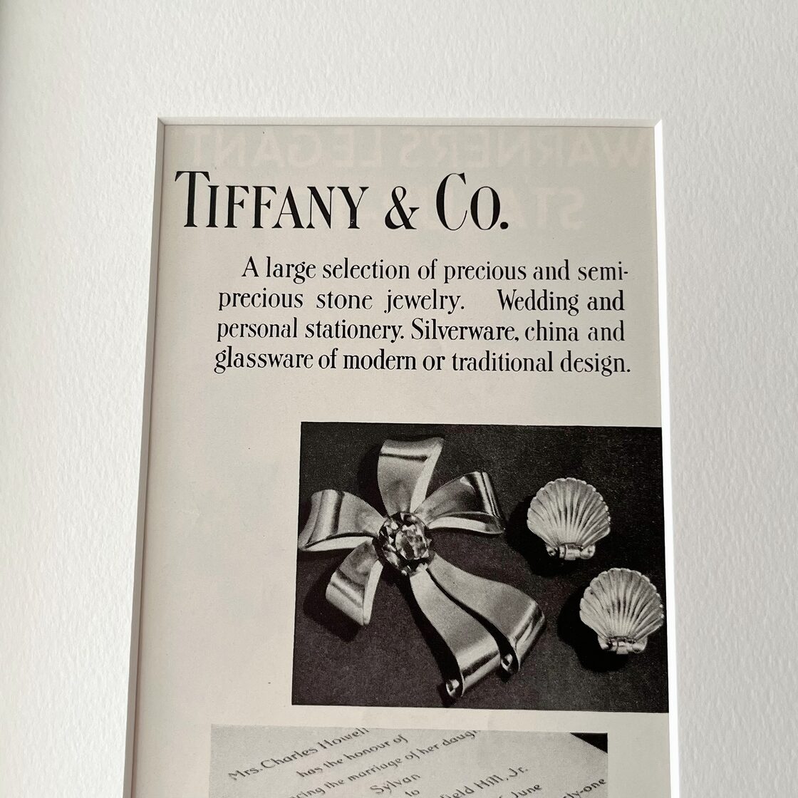 1942 広告＞ Tiffany ティファニー ポスター ヴィンテージ アート 