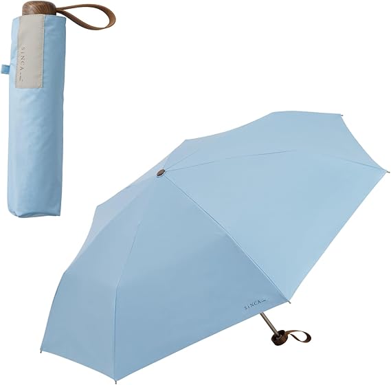 Wpc. 日傘 SiNCA MINI 53 サックス《遮光率100%・UVカット率99.9