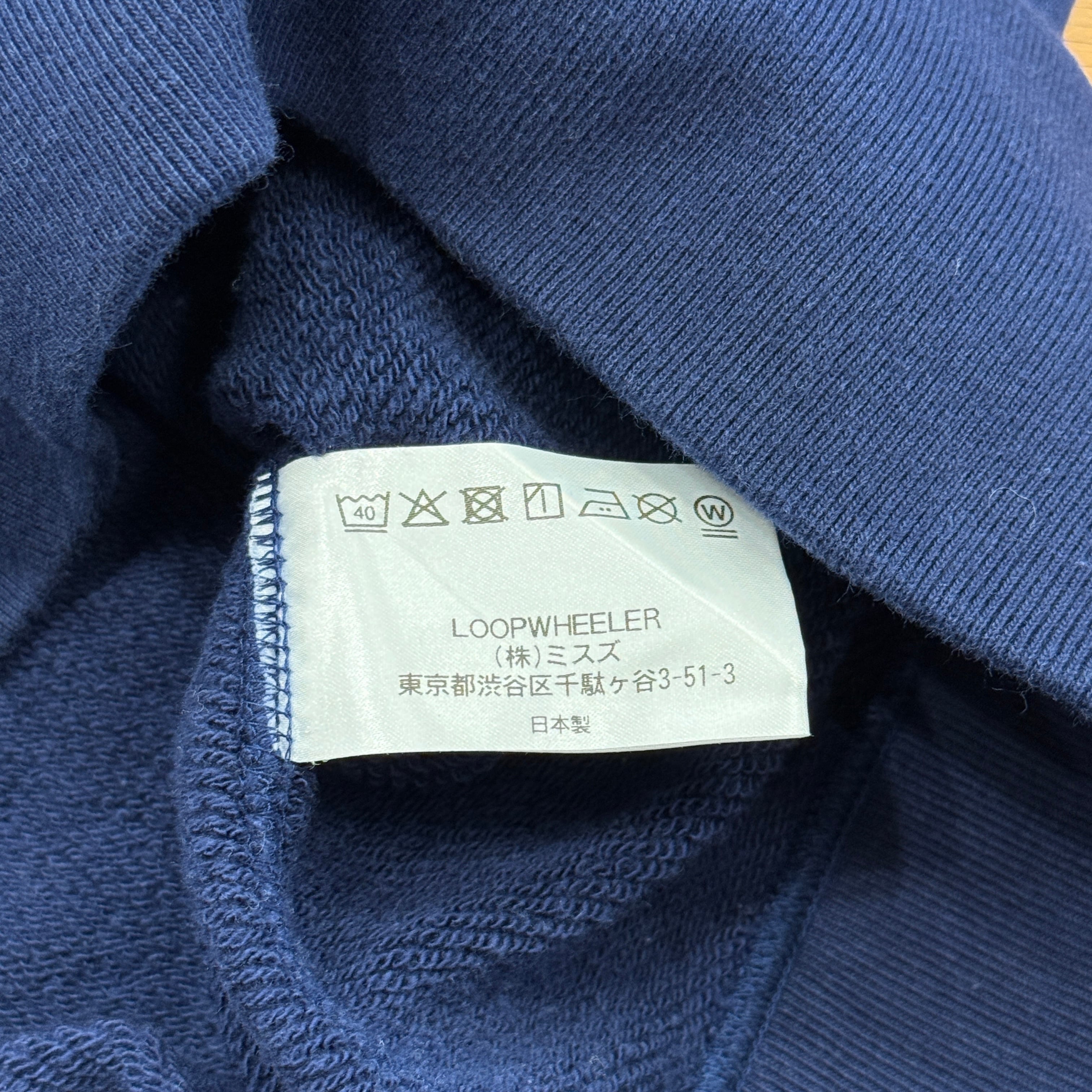 LOOPWHEELER× NAVY SOLID SWEAT SHIRT | safarionline