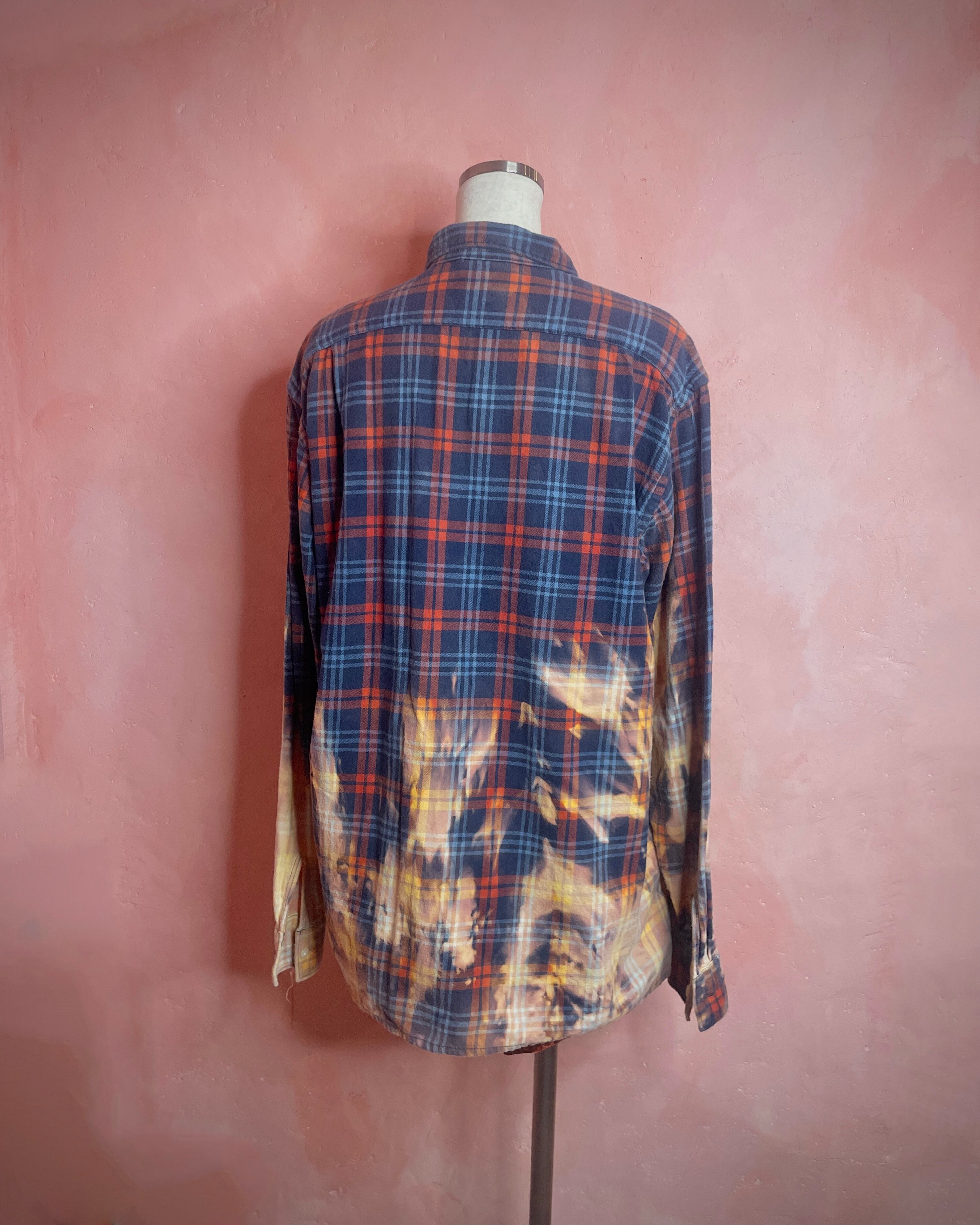 used bleach flannel shirt