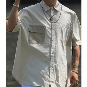 ポケットアクセント半袖シャツ　1204