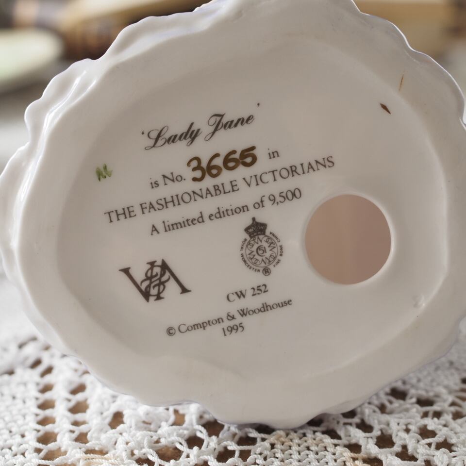 英国 素敵 ロイヤルウースター ミニフィギュリン Lady Jane