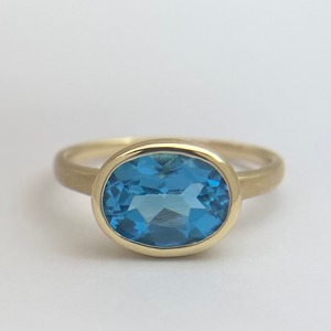 ［Blue Topaz Ring］2.03ct/K18