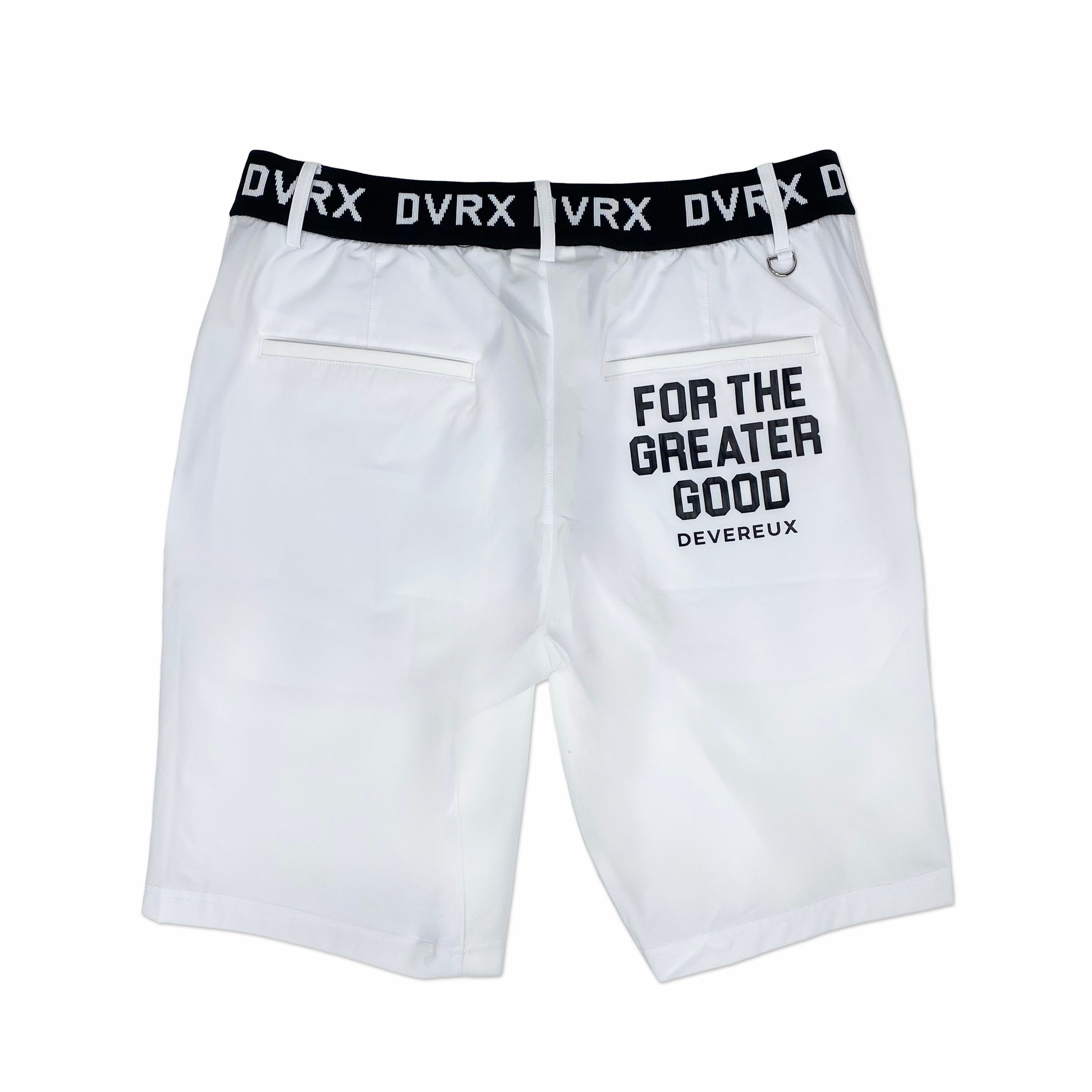 DEVEREUXGOLF FOR THE GREATER GOOD BKショーツ DEVEREUX GOLF】《MEN'S》For The Greater Good BKショーツ (WHITE