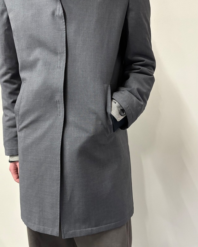 【1998FW PRADA】wool velcro half coat/grey