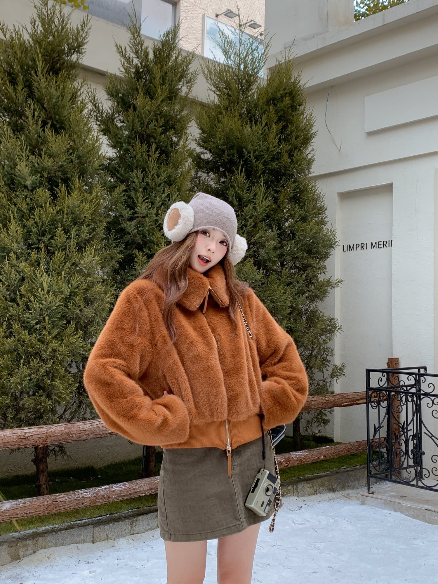 環境に優しい毛皮のスタンドカラー ミンクの毛皮のコートのショート