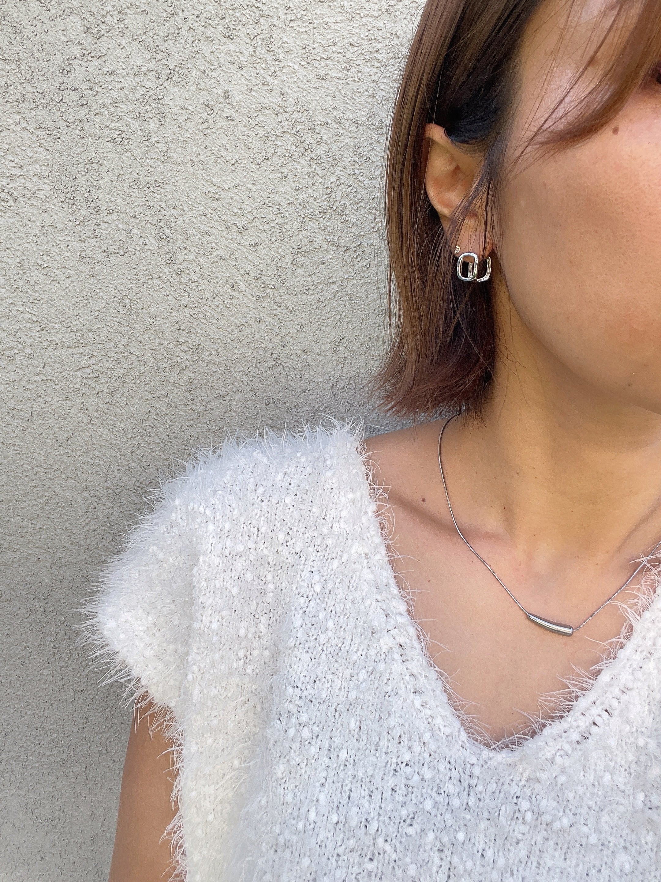 ダブリングスクエアピアス | joie
