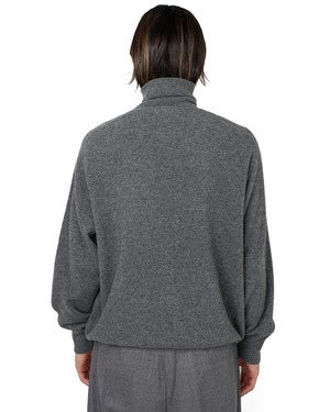 ssstein "EXTRA FINE WOOL KNIT TURTLE NECK LS〔GREY〕"
