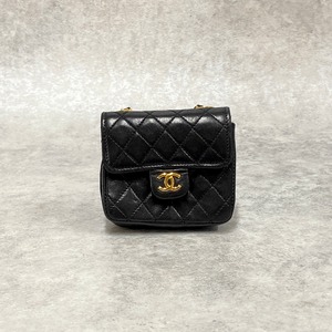 ※Reserved items※　CHANEL シャネル ミニミニマトラッセ チェーンベルト ブラック 7020-202205