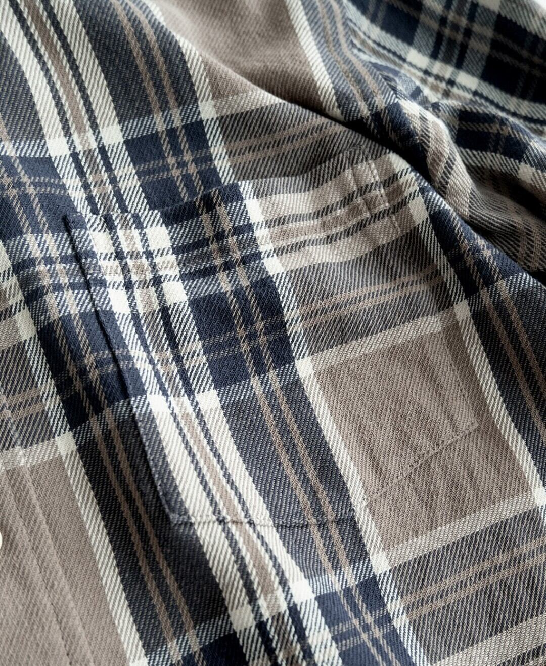 WASEW CHECK ONE SHIRT (GRAND NAVY) | BOW & ARROW WEB STORE