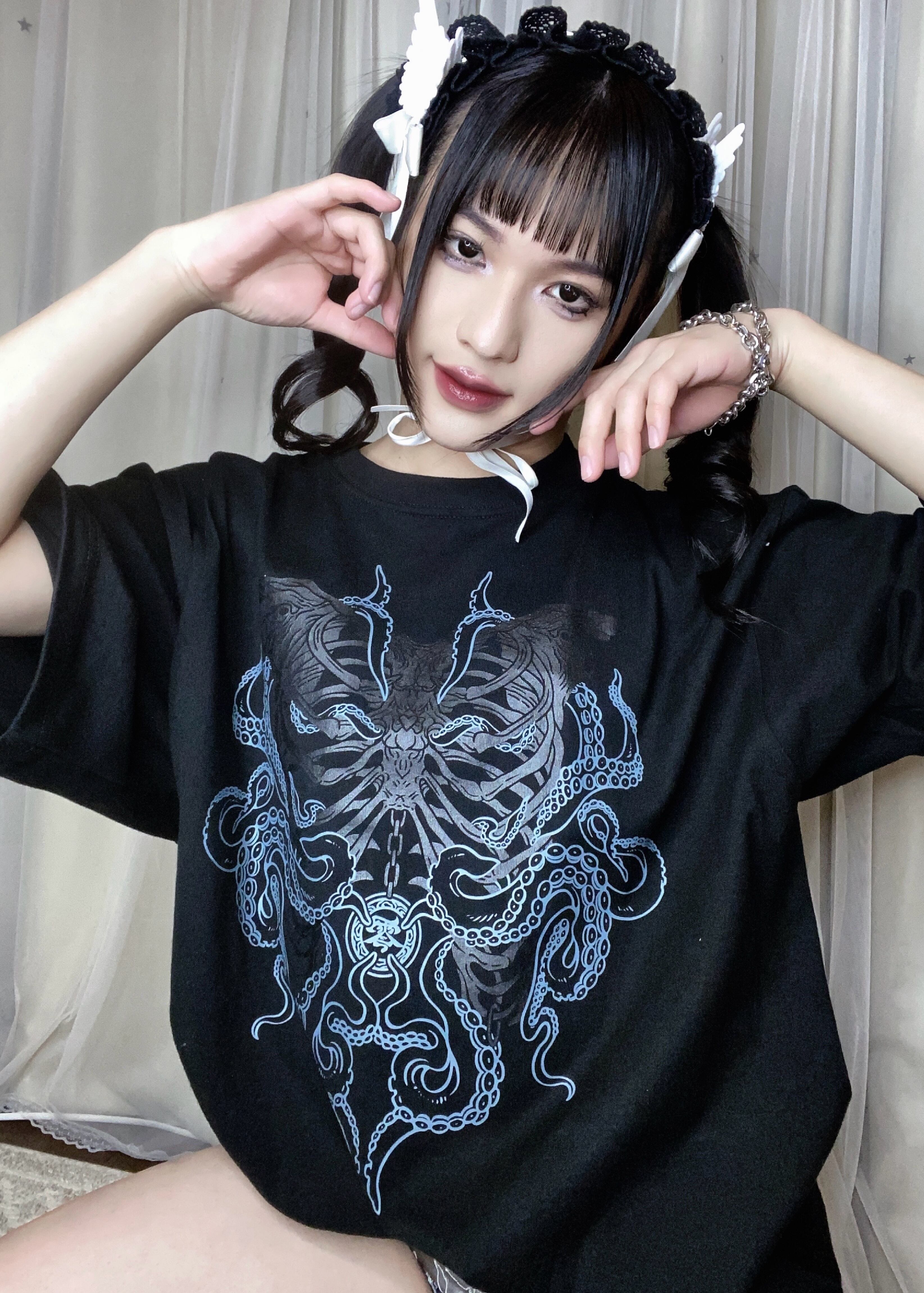 Tｰshirt 寿姫骸 Black | 東京13零式