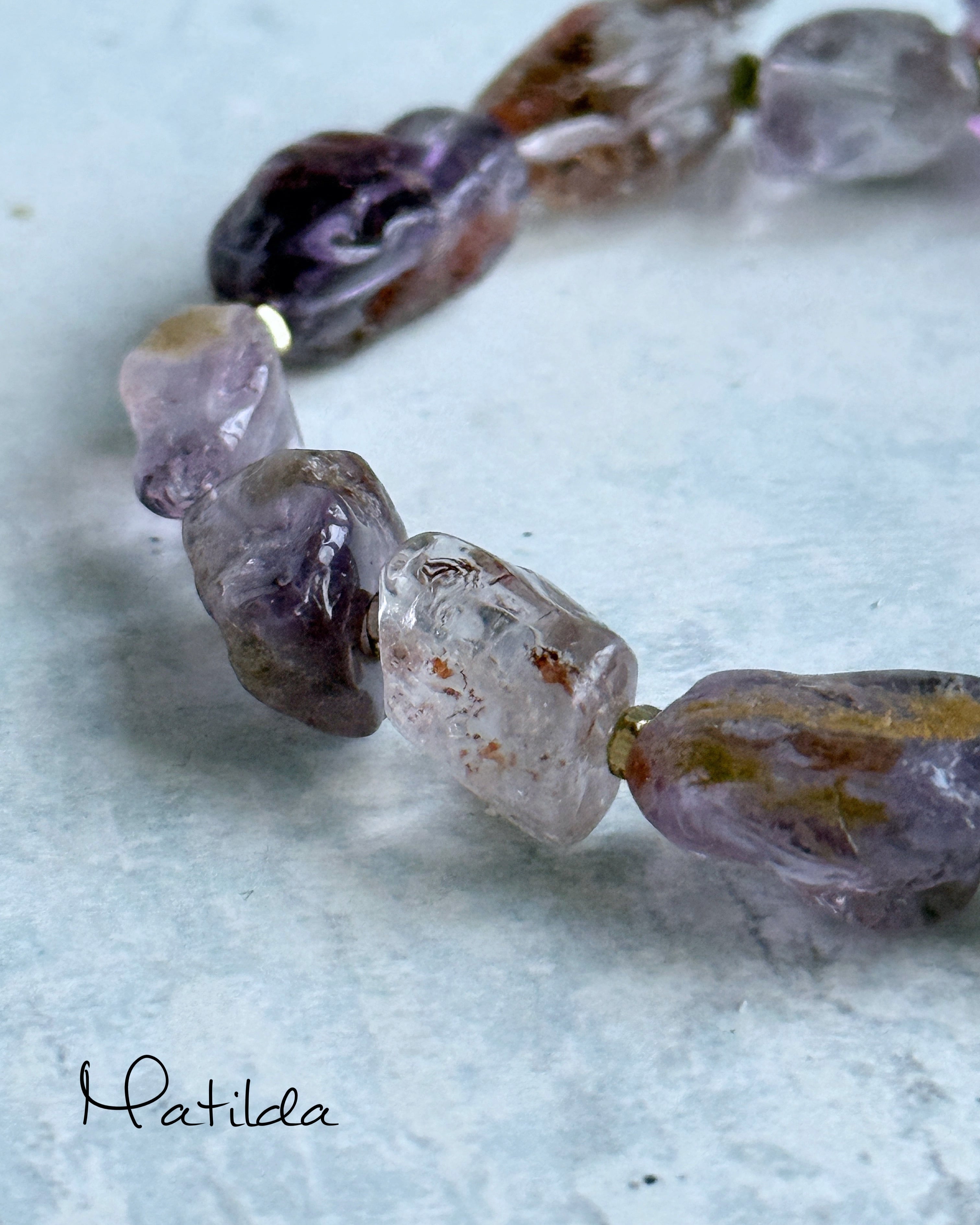rough rock bracelet(ガーデンアメジスト)