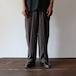 STILL BY HAND " Wide Easy Pants ( CHARCOAL BROWN )"