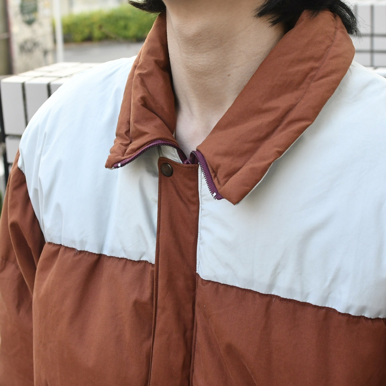 switching design down jacket