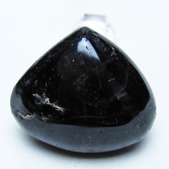 モリオン 置物 ハート 黒水晶 一点物 145-2042