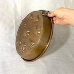 銅製焼型　お菓子焼型　モールド　リング付き　花　コッパーモールド　12kweh19