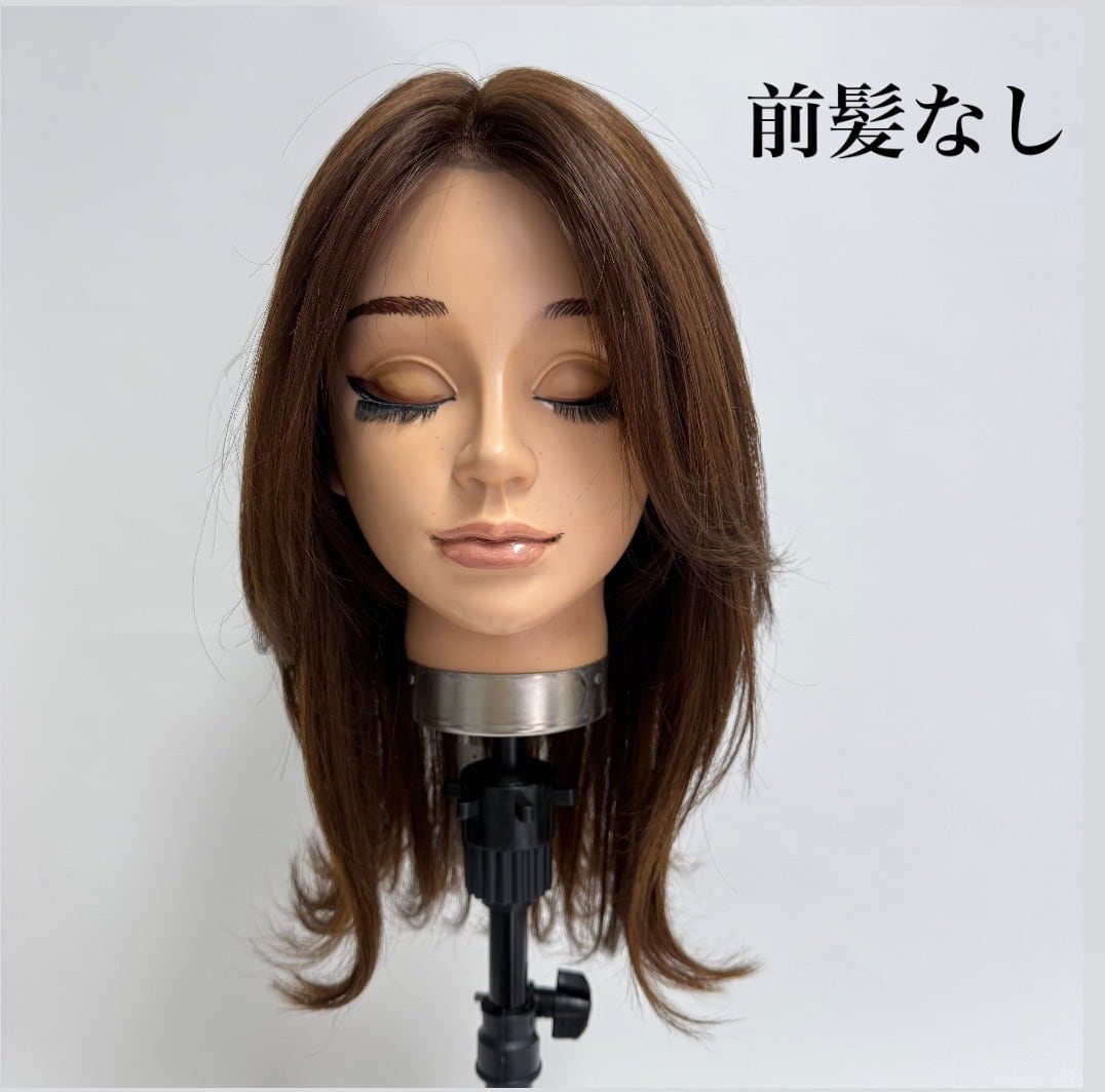 スキンレース生え際(テープ台付き) 商品名:ゆき 前髪あり/なし 百合子