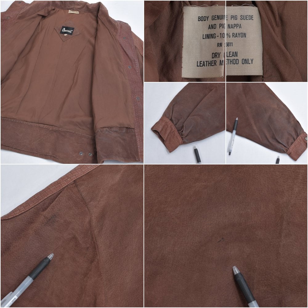 ユーゴスラビア製 Avanti 変形 切り替えデザイン レザージャケット