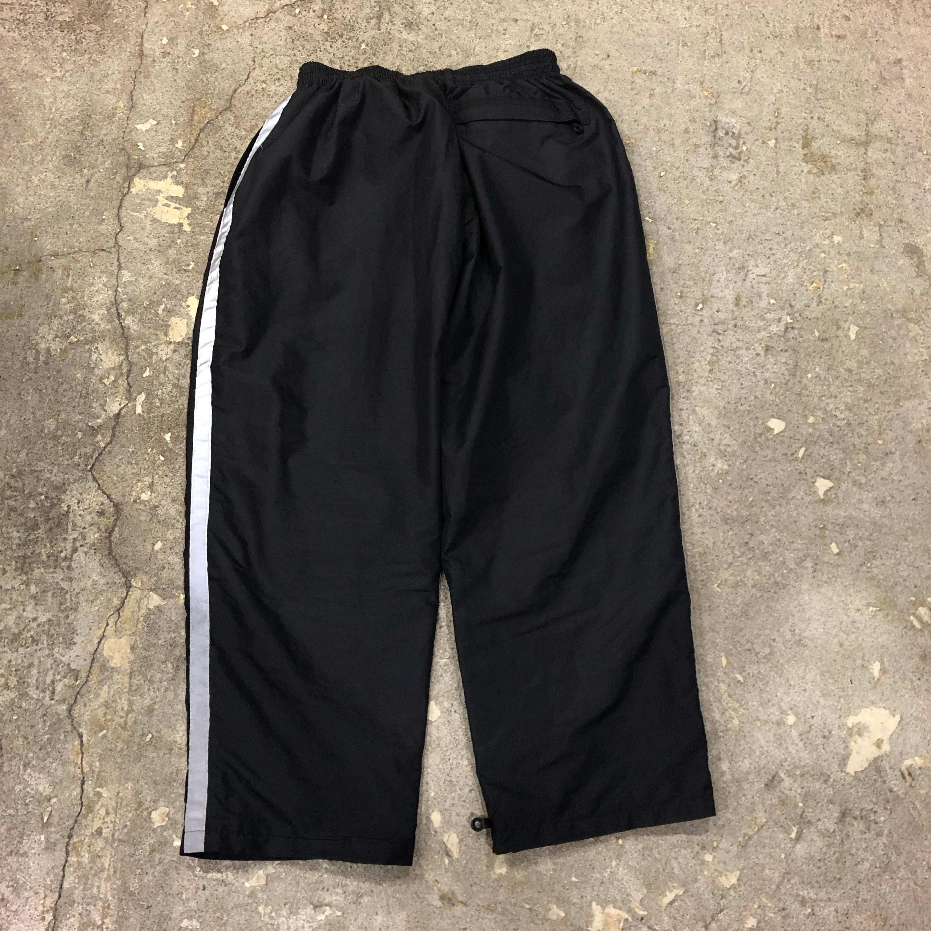 90s old stussy reflector nylon pants