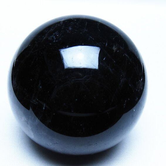 モリオン 黒水晶 丸玉 78mm スフィア 一点物 151-9241