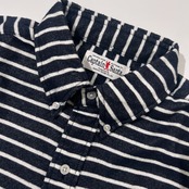 CAPTAIN SANTA キャプテンサンタ 刺繍入り ボーダー BD 長袖シャツ M/ネイビー/ネルシャツ