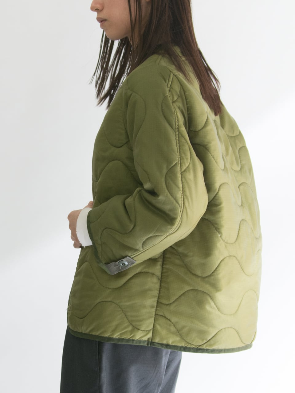 【DEAD STOCK】US Military Cold Weather Coat Liner（デッドストック ミリタリー キルティングライナージャケット オリーブドラブ）1c