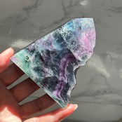 人気のブルーフローライト2*フリーフォーム*ちょっと変わったタワー*天然石インテリア*パワーストーン*置き物