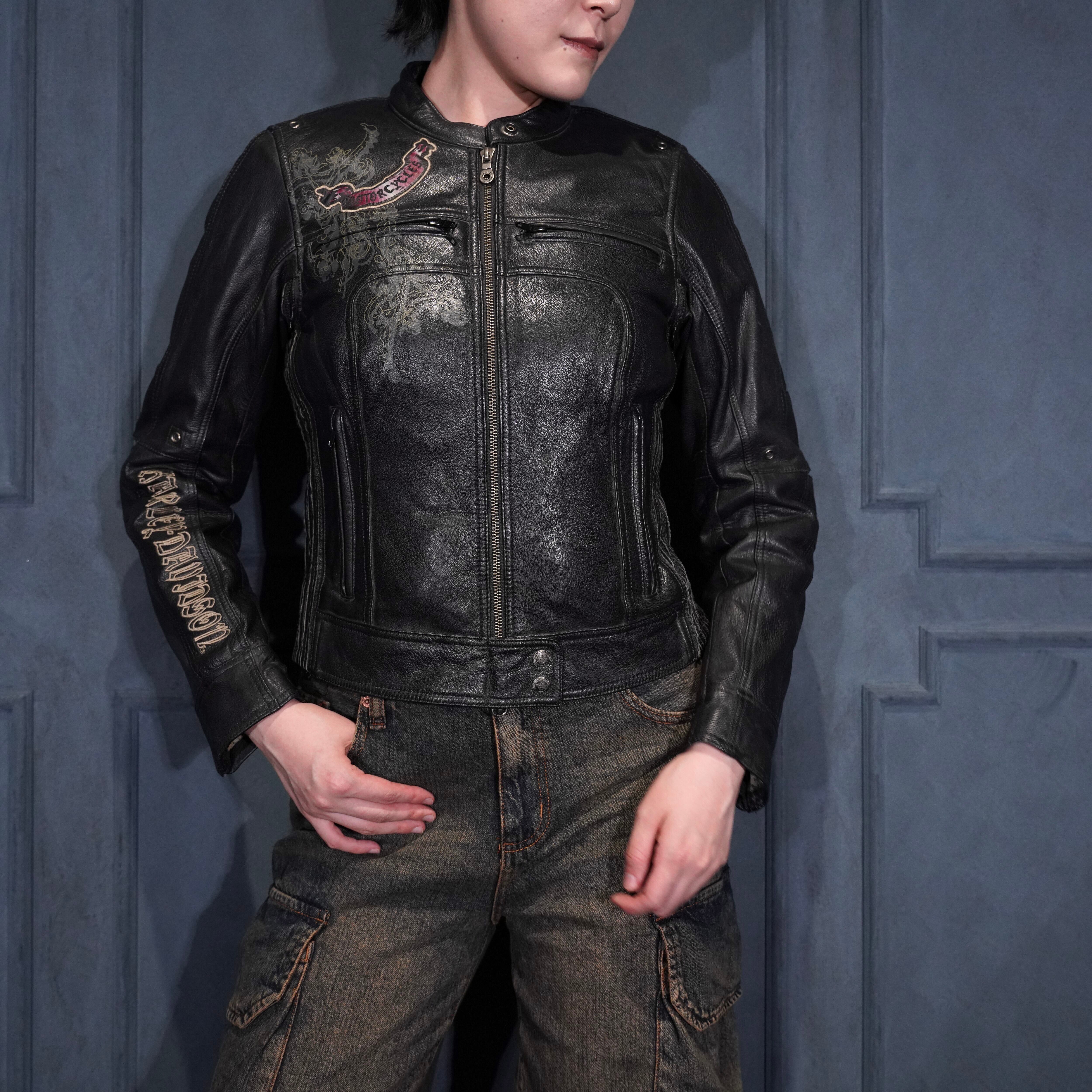 SPECIAL ITEM* USA VINTAGE HARLEY DAVIDSON WING HEART EMBROIDERY