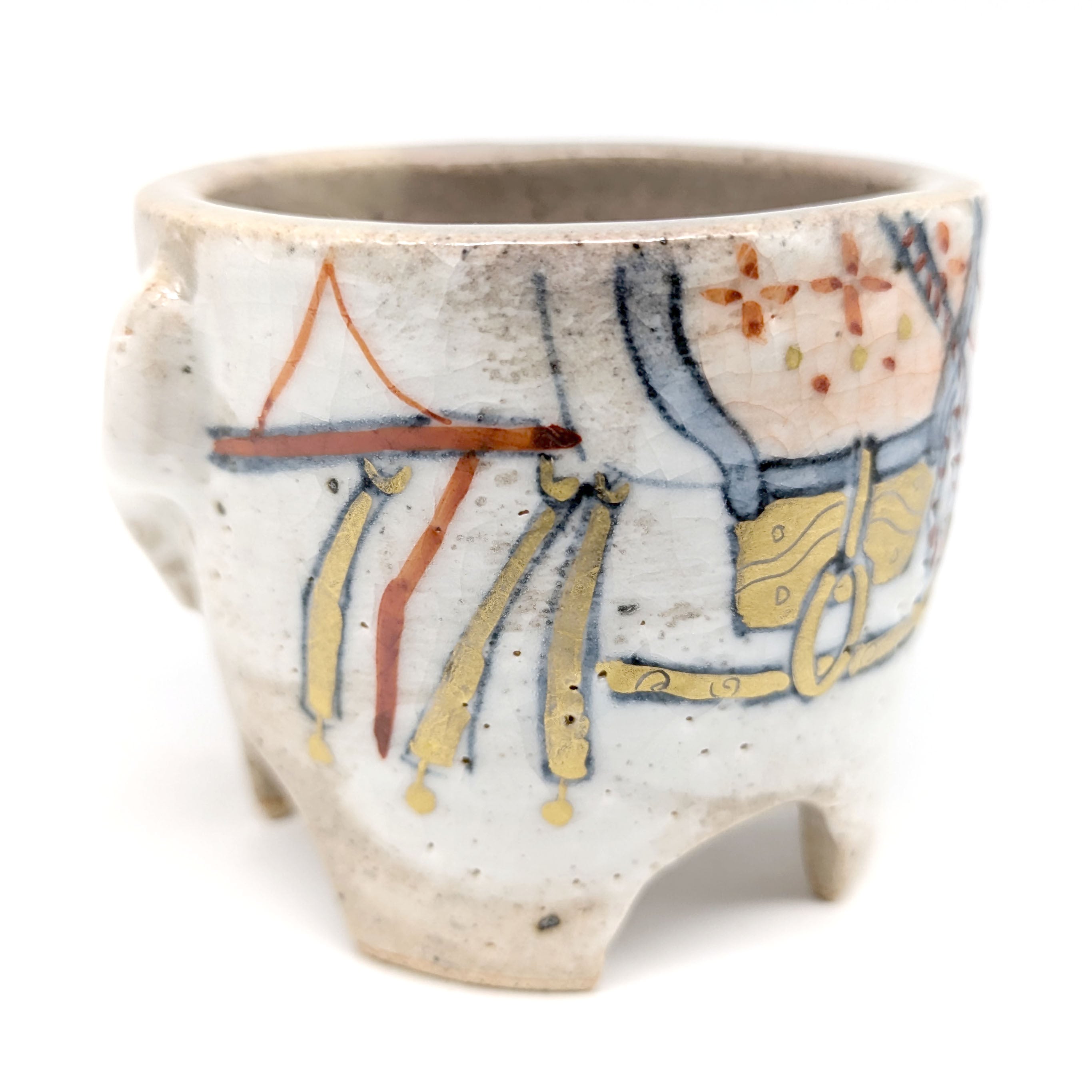 寺尾陶象・蓋置・色絵・飾り馬・茶道具・No.240820-24・梱包サイズ60