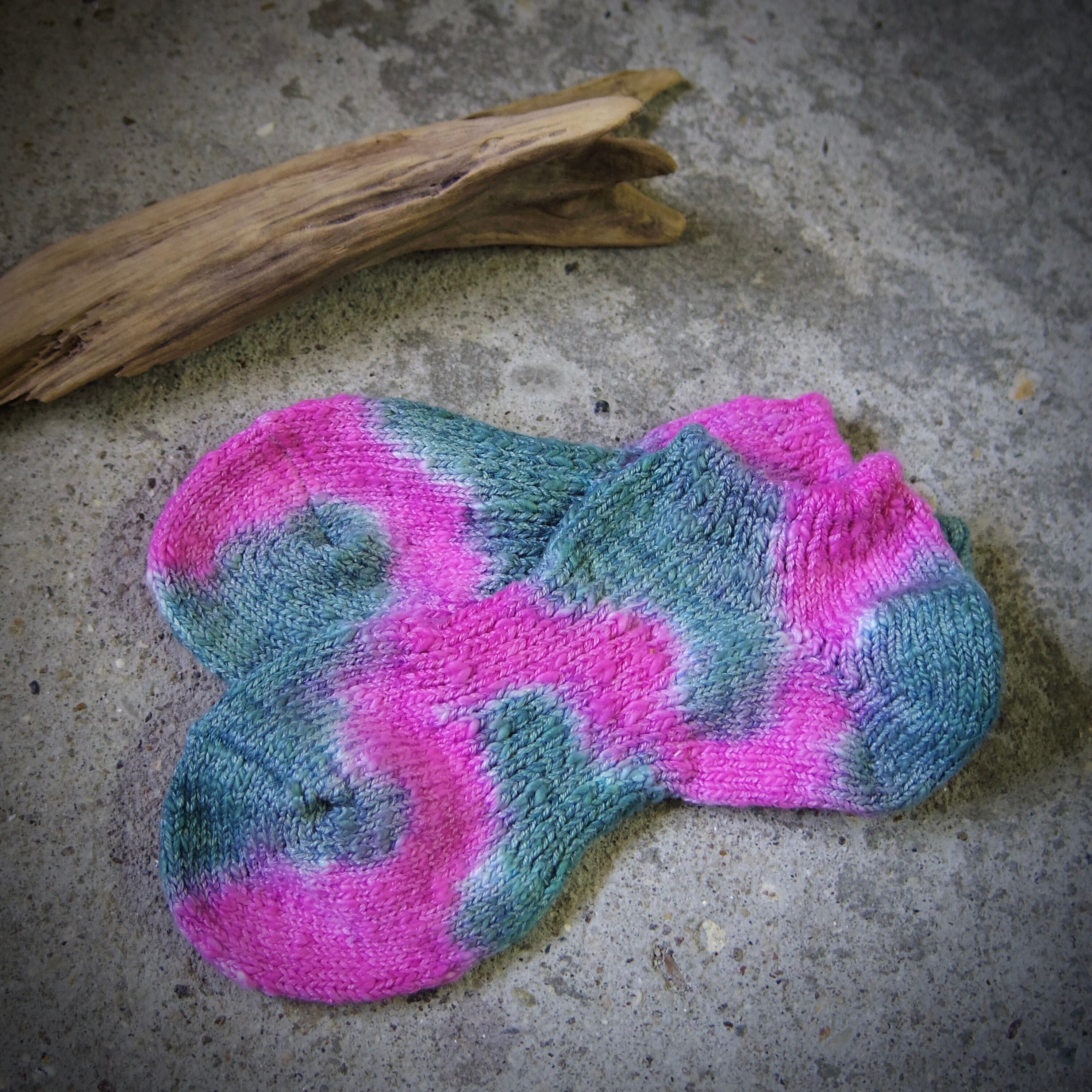 TIE DYE HEMP COTTON ANKLE SOCKS / タイダイ ヘンプコットン アンクルソックス 23-25cm/25-27cm 《Pink》