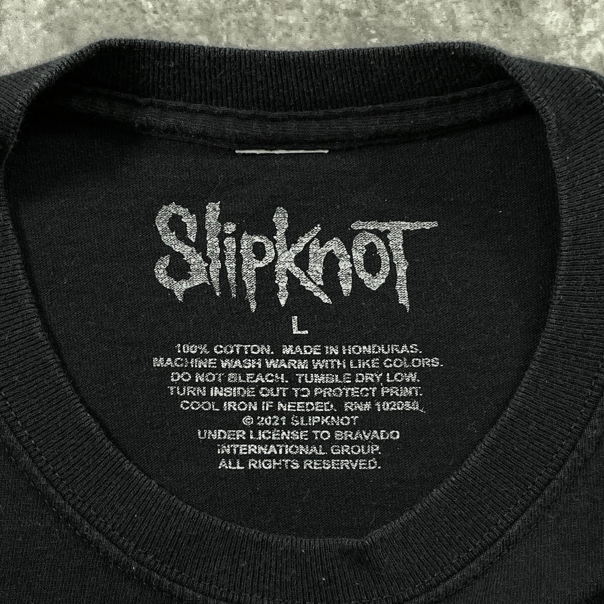Slipknot スリップノット バンドTシャツ メンズL 古着 両面プリント
