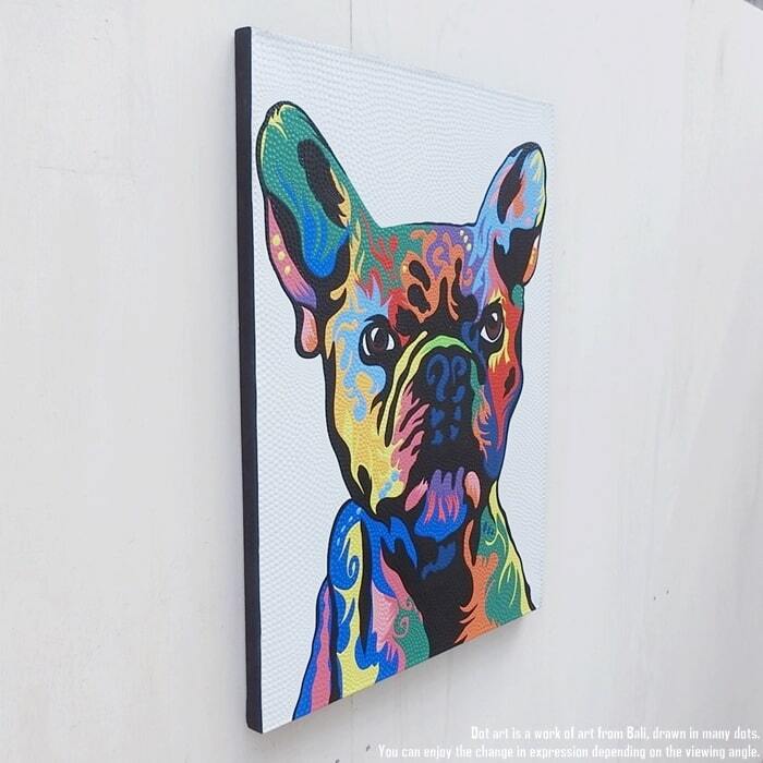 フレンチブルドッグ　アクリル画　原画　絵画　F0号 フレンチブルドッグ アクリル画 原画 絵画 F0号 フレンチ