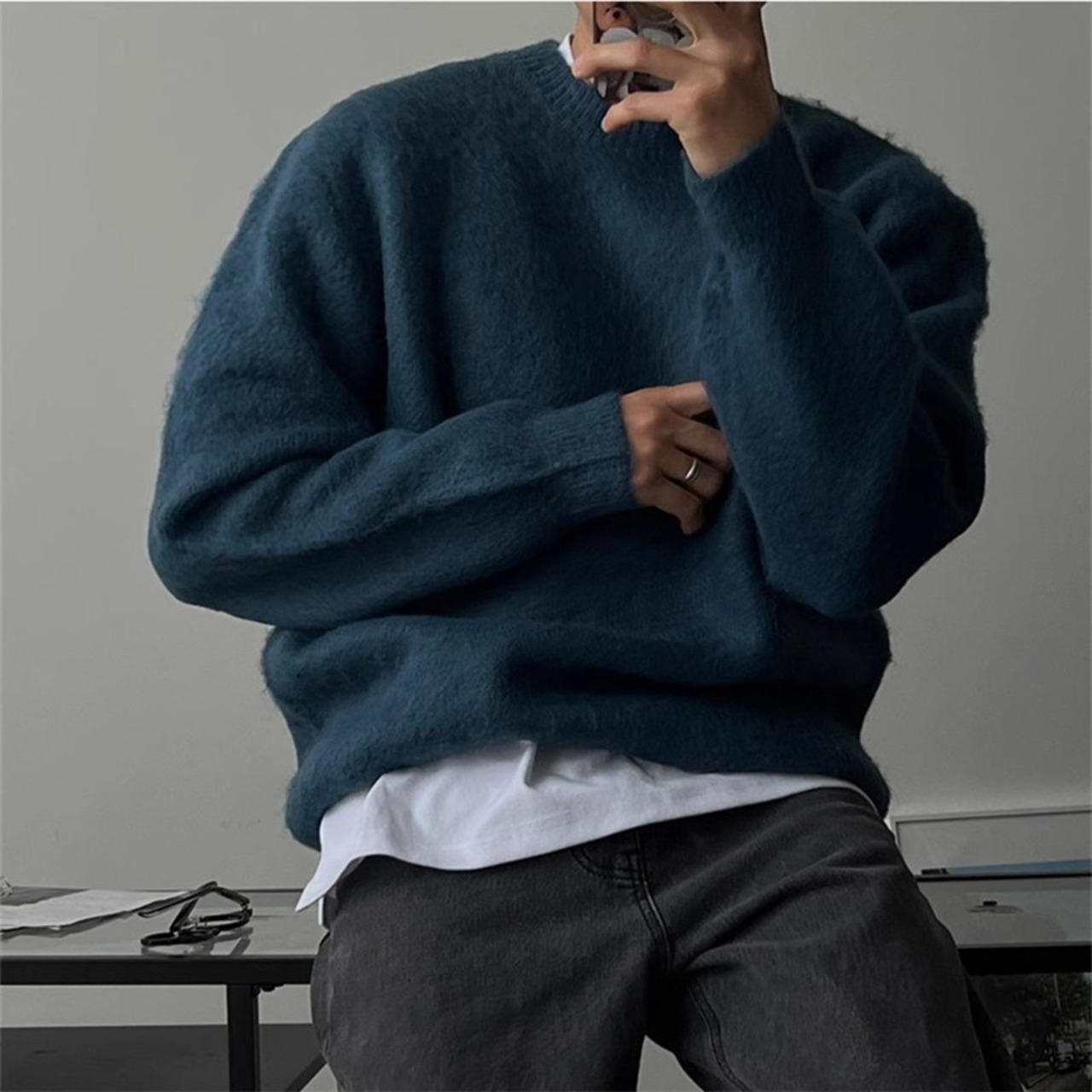 カラーふわふわベーシックニット　995