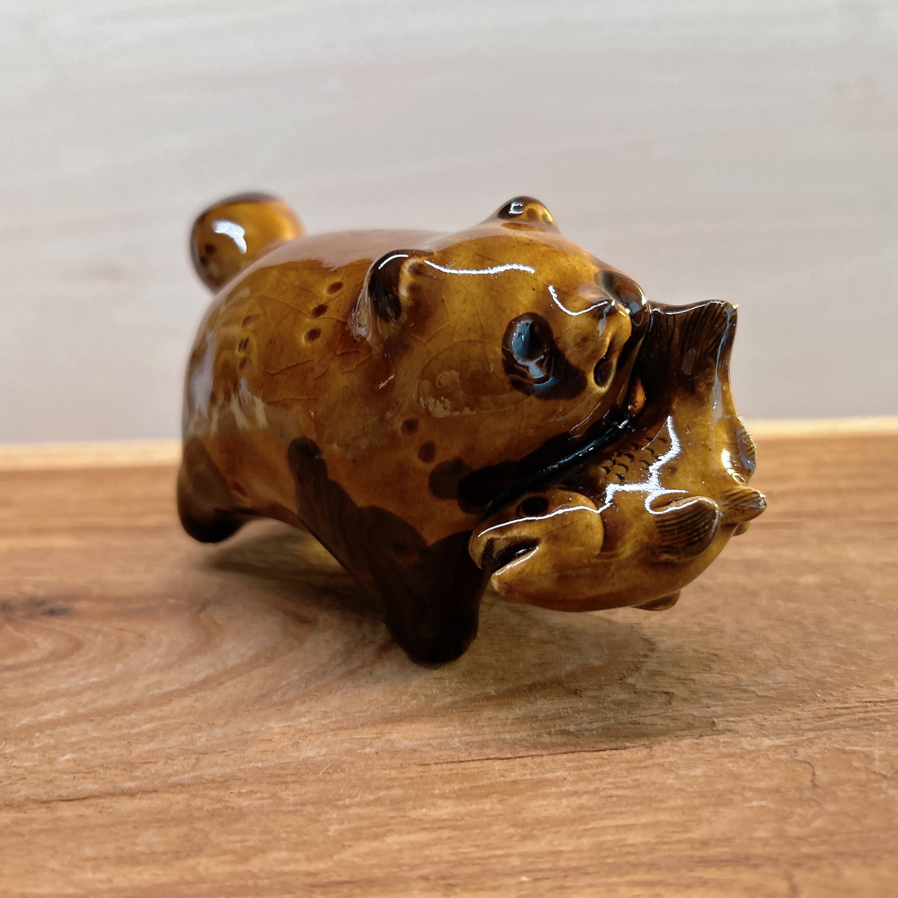 木彫りの熊風たぬき 捕獲失敗 | BlueBell